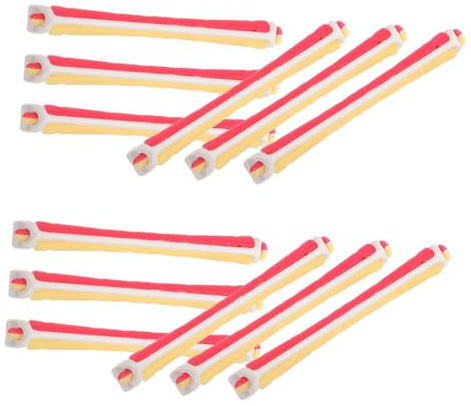 NIYANGLE 24 Pezzi Rulli in Plastica Per Permanente Rulli Per Capelli Corti e Permanente Per Acconciatura e Styling Arricciato Kit Per Permanente Arricciata Portatile