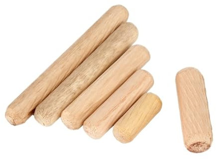 YANGC 20~100 Stück M6 M8 M10 M12 runde geriffelte Dübelstifte for Holzhandwerk, Stangen, Holzdübel, for Schränke, Schubladen, Möbel, Beschlaglänge 20~80 mm(M10x30mm-30pcs)