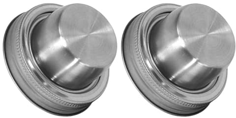 MOKKHNB 2pcs Stainless Steel Shaker Lids for Mason Jars Versatile Cocktail Shaker Spice Dispenser for Mixing Seasonings Flour and Refreshing Drinks