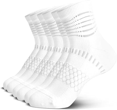 IRAMY Kompressionsstrümpfe für Damen Herren Plantarfasziitis Strümpfe 3/5 Paar Sport Laufsocken Kompressionssocken mit Knöchelstütze & Fußgewölbe Stütze
