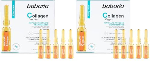 Babaria - Antimanchas Facial En Ampollas Con Colageno | Hidratante Facial 5 Unidades De 2ml | Serum Antiedad Y Serum Antimanchas Con Colageno | Reduce Las Arrugas Con Efecto Lifting (Paquete de 2)