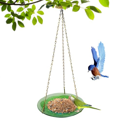 Mangeoire pour colibris - Décoration élégante - Distributeur de nourriture pour oiseaux avec motif floral - Pour une utilisation en extérieur sur la terrasse, dans le jardin, sous l'auvent, sur le