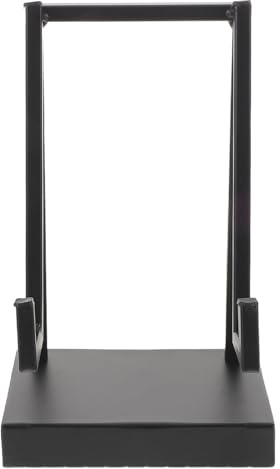 MOTHNUR Soporte de Exhibición Metálico Negro para Mesa, Caballete Moderno para Libros, Marcos de Fotos y Platos Decorativos, Expositor Compacto y Resistente para Uso en Hogar y Oficina