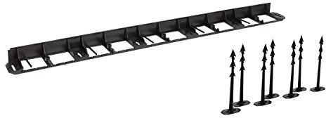 Borde 8 M, vallas, vallas de jardín plantas en negro Color Border