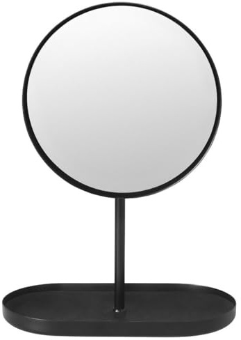 blomus Kosmetikspiegel MODO | 5-Fach Vergrößerung | Farbe Black | 20L x 9B x 28H cm