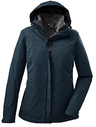 Killtec Damen Kow 168 Wmn Jckt 3 in 1 Funktionsjacke mit abzippbarer Kapuze und einzippbarer Fleecejacke