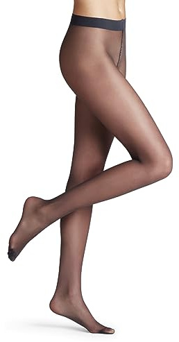 FALKE Pure Matt 20 DEN W Ti transparents fantaisie 1 paire, Collants Femme, Gris Graphite 3146, L