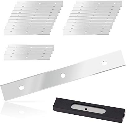 EHDIS 6 inch Razor Blades Paint Scraper Replacement Stainless Steel Blades for Window Scrapers, Double Edged, Pack of 25