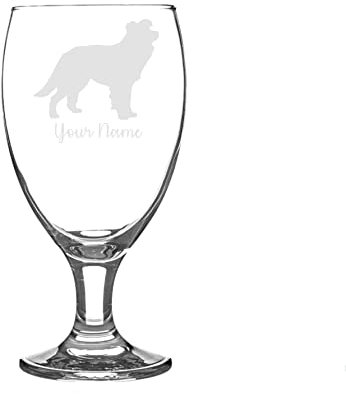 Personalised Border Collie Craft Beer Snifter Glass Animal Dog Gift for Him for Her