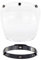 VBESTLIFE Visiera Aperta per Casco, Casco Moto, Visiera Bubble, Accessori per Caschi Moto (Trasparente)