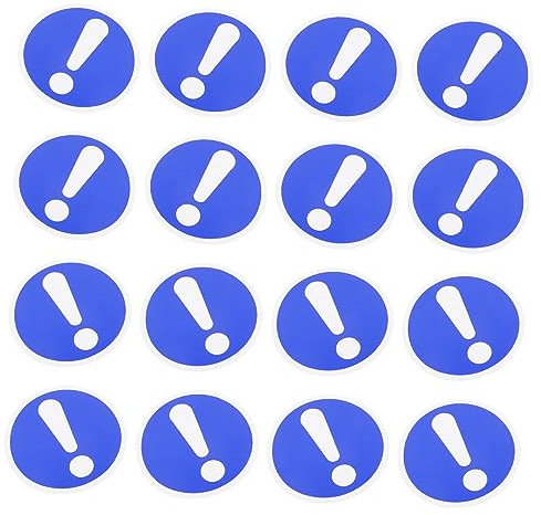 Vaguelly 4 Stück Warnschilder Aufkleber Pvc 5x5cm Maschinen Sicherheitswarnung Warnsignale Für Arbeiter