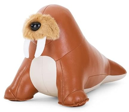 ZUNY Dorstop 2 kg Walrus Walu Tan & Wheat Art. ZUDV02641014 | Fermaporta Walrus Walu 2kg – ZunyUn fermaporta artigianale che unisce funzionalità e design giocoso, perfetto per aggiunger