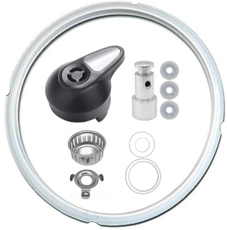 Replacement Parts Set for Instant Pot Lux 5, 6 Quart Qt IP-LUX50 IP-LUX60, Include Steam Release Handle Sealing Ring Steam Release Valve and Float Valve Seal Anti-Block Shield (Set of 10)