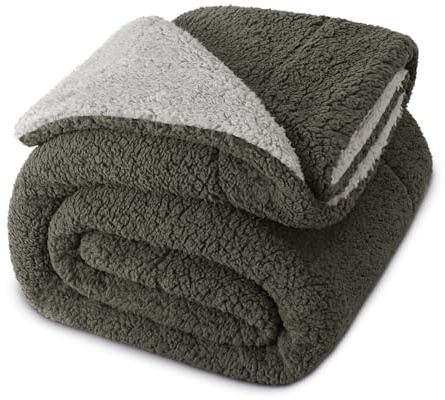 Exclusivo Mezcla Decke Kuscheldecke, Beidseitige Dicke Fleecedecke Plüschdecke für Bett und Sofa, Warme Flauschige Wohndecke Sofadecke für Ganzjahreszeiten, 150x200 cm, Dunkelgrau/Hellgrau