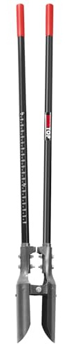 HANTOP Post Hole Digger Heavy Duty Manual Hole Digger with Scale Mark for Digging,58 inches