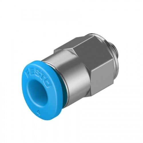 10 Stück FESTO 153303 QSM-M3-4 Steckverschraubung Druckluft Schlauch Verbinder