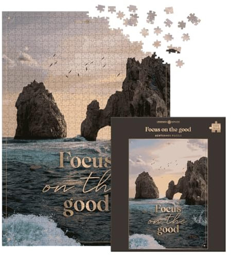 Lebenskompass® Puzzle 1000 Teile - Meer - Großes Puzzle für Erwachsene und Kinder ab 14 Jahren Erwachsenenpuzzle mit kräftigen Farben