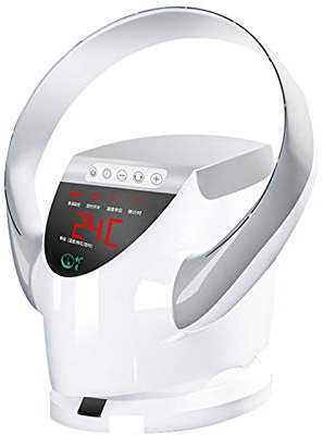 KDYVK Ventilatore da Parete Senza Pale,Ventilatore da Tavolo for Casa/Ufficio,Ventilatore Elettrico Portatile con Telecomando/Timer 12 H,Ventilatore A Muro for Commerciale 9 velocità(Silver)