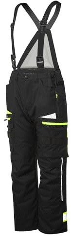 Portwest Pantalones con Tirantes de Invierno DX4 Negro XL - FR(50) - UK(40) - Ropa de Trabajo