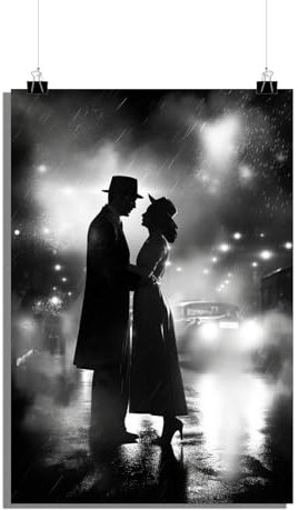 25 Artstreet Casablancaposter – Filmposter – Ikonischesposter – Klassikerposter – Schwarz-Weißposter – Legendäresposter – Hollywoodposter – Perfekt zum Einrahmen (50x70cm)