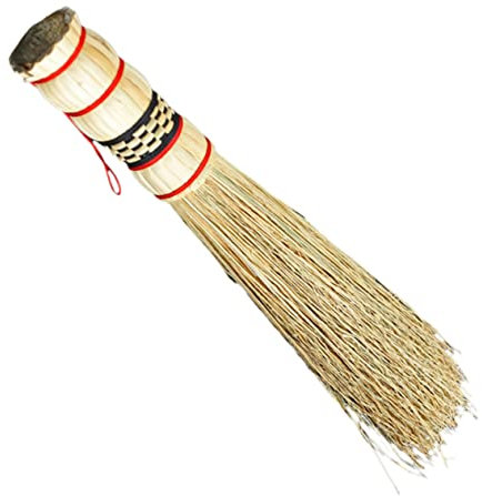 Baluue Straw Woven Pot Brush Kitchen Scrub Brush for Wok Cleaning Multi-use Clean Kitchen Gadgets