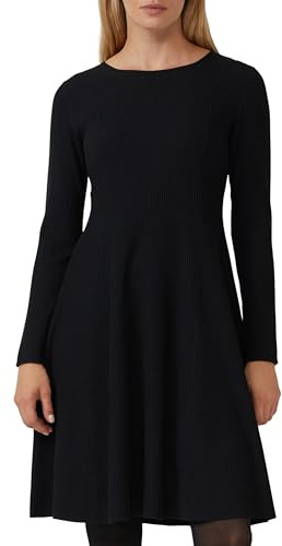 s.Oliver Schwarz LABEL 2170613 Robe en Tricot, 9999, 38 Femmes
