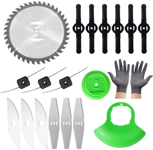 15 PCS Strimmer Blades, Lawn Mower Blades,Garden Cordless Grass Strimmers Spare Blade for Garden Strimmers Accessories for Cutting Grass Weeds for Outdoor Tough Weeds Undergrowth Grass Cutting