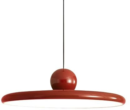 Chandelier Forma de platillo de Volante Industrial Sala de Estar luz Colgante Creative 37w LED de atenuación de Tres Colores Lámpara de cordón Ajustable Moderno de cabecera para un Solo Dormitorio de