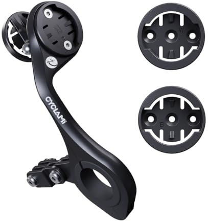 CYCLAMI Bike Mount Compatible with Garmin Edge GPS, XOSS G/G+, iGPSPORT GPS for Gopro Camera Headlight Holder Out Front Bike Accessories(M5/M6/M6W) (M6W)