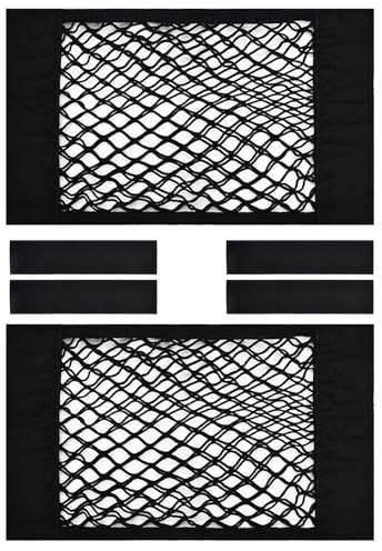 MZOYOURO 2 reti portaoggetti per bagagliaio auto, rete elastica a rete, accessori per camper, roulotte, bagagliaio, carico, campeggio, 40 x 25 cm