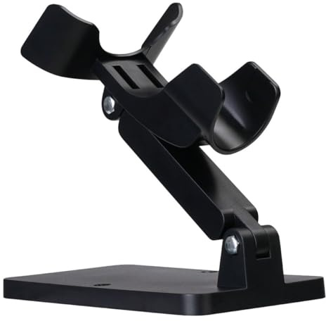 HOODANCOS Verstellbarer Scannerständer für Handscanner mit Stabiler Abs Basis Multifunktionale Halterung für Barcode Scanner für Laden und Gewerbliche Systeme