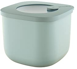 Guzzini - Kitchen Active Design, STORE&MORE Dicht schließende Dosen für Kühlschrank/Gefrierschrank/Mikrowelle, Hoch (S) - Salbei, 12,2 x 12,2 x h9,8 cm | 750 cc - 170701176