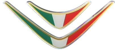 4R Quattroerre.it 32114 3D Aufkleber Dekoration Trikolore Italien Sticker HQ, 50 x 110 mm, Grün