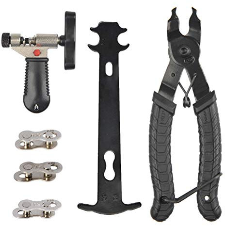 9 in 1 Fahrradreparaturwerkzeug,Kettennieter Fahrrad,Fahrradketten Werkzeug,kettenzange Fahrradkette und Kettenschloss Zange,Ketten Werkzeug+Ketten Fahrrad Reparatur Werkzeug Set