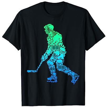 Eishockey Eishockeyspieler Kinder Jungen Männer T-Shirt