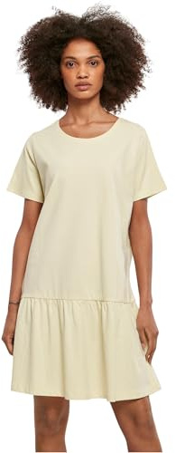 Urban Classics Ladies Valence tee Mujer Vestido Corto Negro 100% algodón