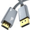 8K@60Hz DisplayPort auf HDMI-Kabel, 3M, DP 1.4a auf HDMI 2.1 Videokabel, Unterstützung 8K, 4K@120Hz/144Hz, 2K@240Hz, HDR, Dolby Vision, HDCP 2.3, DSC 1.2a für PC, HP, GASUS, DELL, PU, AMD, NVIDIA