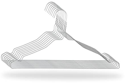 Lot de 15 cintres pour vêtements en Acier Inoxydable - Cintres antidérapants et résistants - Design Pliable - Idéal pour accrocher et Organiser Vos vêtements et Accessoires - 41 cm ROTHAR O
