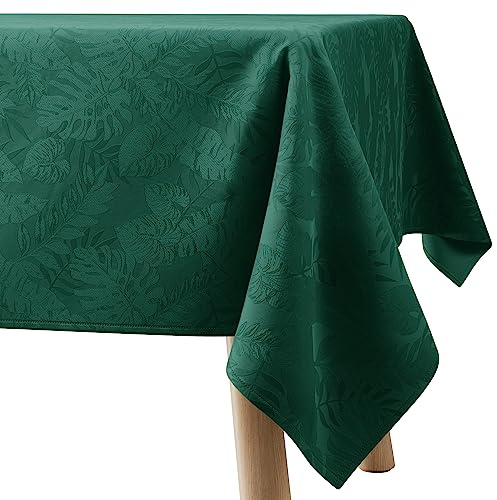 Filumi Nappe Rectangle 140x240 cm Vert foncé Rembourrée extérieur intérieur Motif Monstera Eris