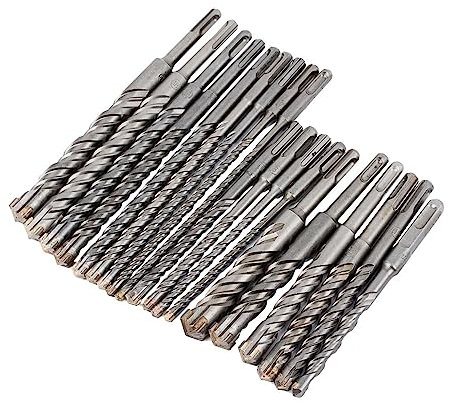 160mm /210mm Electric Hammer Drill Bits Cross Type 40CR Carbide Steel Alloy SDS Plus for Masonry Concrete Rock Stone (Size : 15MM, Color : 160mm)