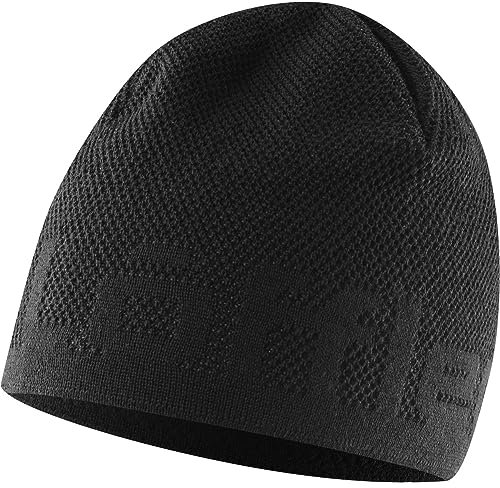 Löffler Knitted Logo Mütze, Black, ONE Size