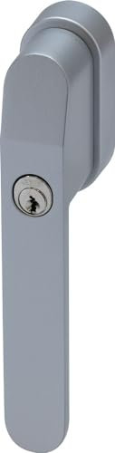 ABUS FG400S, abschließbarer Fenstergriff in Silber gleichschließend zu weiteren ABUS Fenstersicherungen mit Schließung AL0145, mit Zwei Schlüsseln
