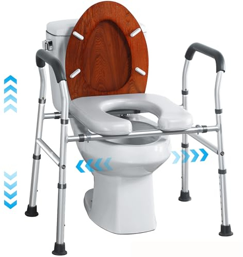Erhöhter Toilettensitz mit Griffen