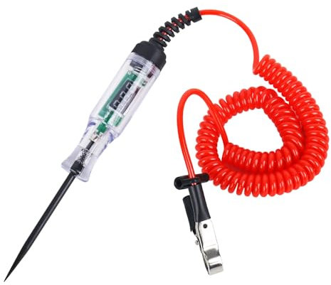 ‎DMJJSD® Circuit Tester 5-90V DC Test Light with Voltage Display&Illumination, Test Light Automotive Electric Tester, Digital Display Voltage Tester Pen Car Fuse Tester Power Probe