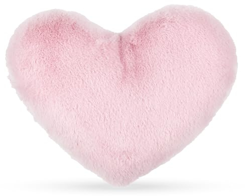 Bestlivings Herzkissen, Herz Kissen Dekokissen, Zierkissen, Plüsch Flauschige Sofakissen, Kuschelkissen für Kinderzimmer Sofa Schlafzimmer ÖkoTex