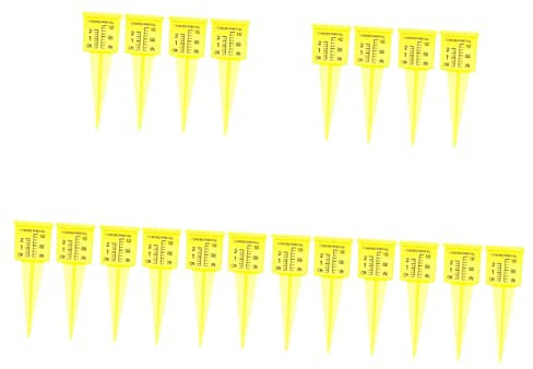 SUPVOX 25pièces Pluviomètre Plastique De Pouce De Jauges De Pluie Précises pour Jardin Et Extérieur Facile à Installer pour Mesurer Précipitations