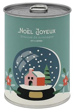 Mauvaises Graines - Cadeau Noël - Kit de Plantes à Semer en Boîte - Kit de Culture à Offrir comme Cadeau Noël Original Amis Famille - Ultra Simple à Utiliser - 100% Fabriqué en France (Boule de Noël)