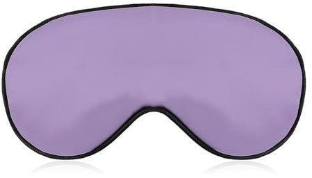 Bequemer Augenschutz für die Nacht, violetter Augenschutz, weiches elastisches Band für Damen und Herren