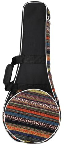 Mandolinen Gigbag im Nationalstil, Gepolstert, Oxford Stoff | Rucksack und Tragegriff, Robustes Reisen, Glatt Verarbeitet, Schön und Filigran