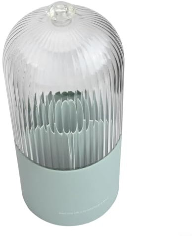 Contenitore multiuso per cosmetici, secchio in plastica con protezione antipolvere e funzione di rotazione (verde)